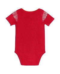 Outerstuff Girls Newborn Red Kansas City Chiefs My Team Rocks Bodysuit and Skirt Set