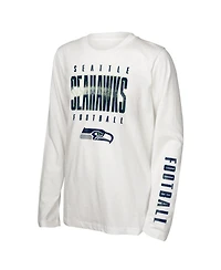 Outerstuff Big Boys and Girls Seattle Seahawks The Mix Combo T-Shirt Set