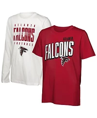 Outerstuff Big Boys and Girls Atlanta Falcons The Mix Combo T-Shirt Set