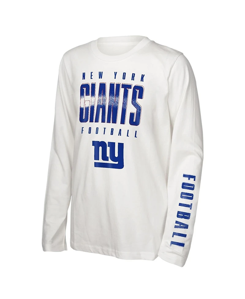 Outerstuff Preschool New York Giants The Mix Combo T-Shirt Set