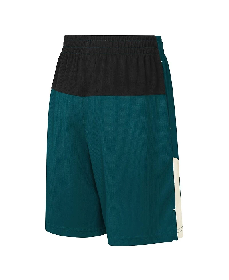 Outerstuff Big Boys and Girls Midnight Green Philadelphia Eagles Fandemonium Mesh Shorts