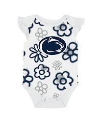 Outerstuff Girl's Baby Boys and Girls 2-Piece Navy/White Penn State Nittany Lions Little Sunshine Bodysuit Set