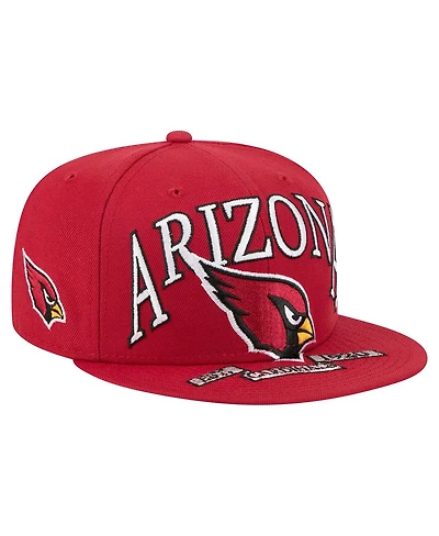 New Era Men's Cardinal Arizona Cardinals Oversized 59FIFTY Fitted Hat