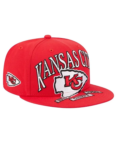 New Era Men's Red Kansas City Chiefs Oversized 59FIFTY Fitted Hat