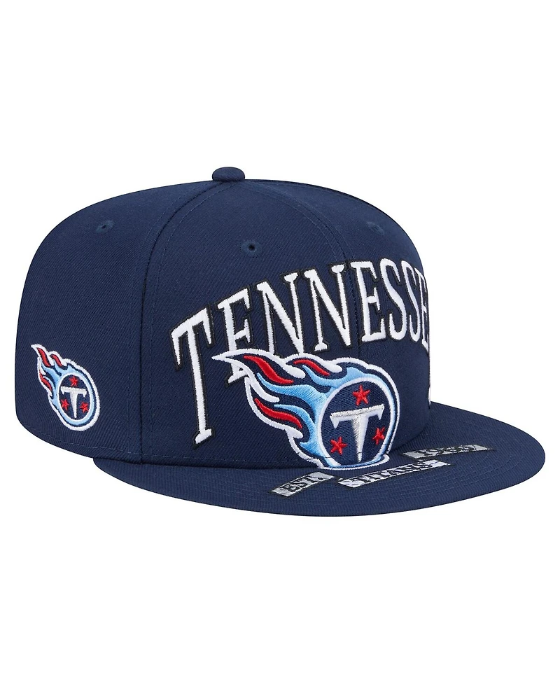 New Era Men's Navy Tennessee Titans Oversized 59FIFTY Fitted Hat