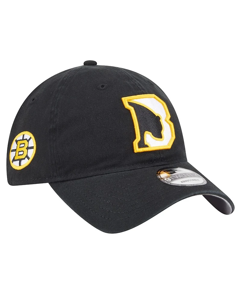New Era Men's Black Boston Bruins Deceptor 9TWENTY Adjustable Hat