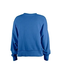 New Era Girl's Blue Detroit Lions Flip Sequin Sweatshirt