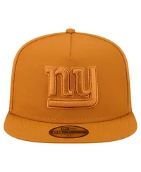 New Era Men's Brown York Giants Color Pack A-Frame 59FIFTY Fitted Hat