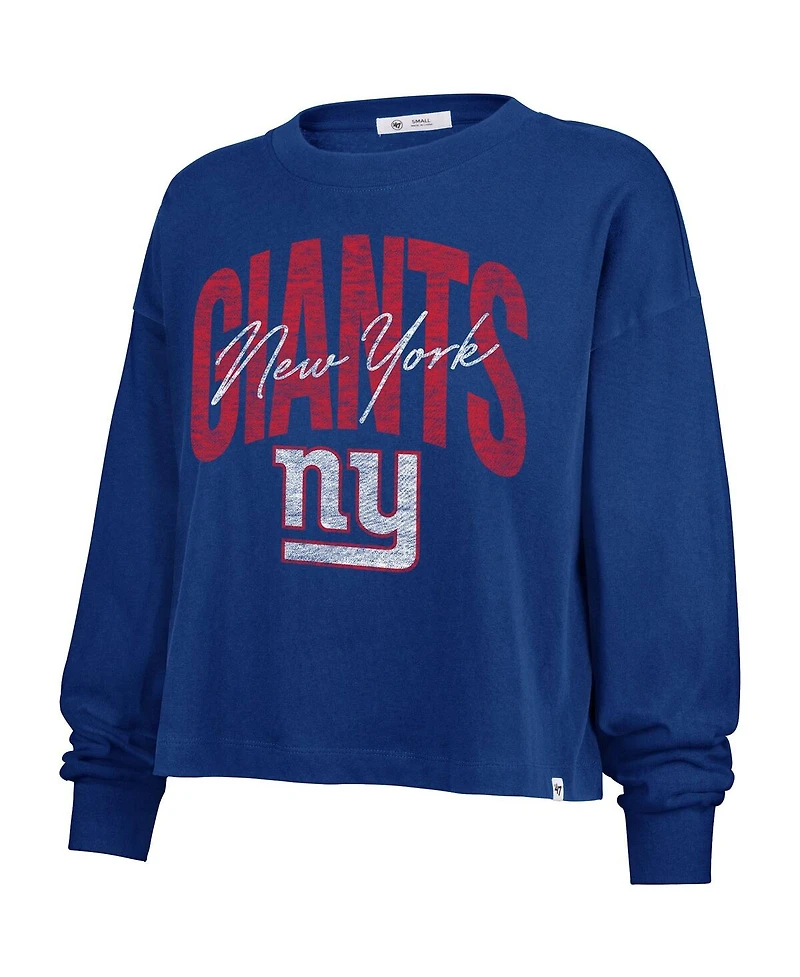 '47 Brand Women's Royal New York Giants Muse Sydney Long Sleeve T-Shirt