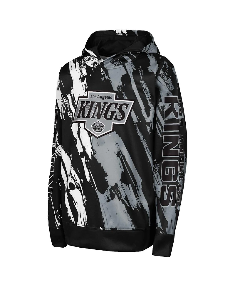 Outerstuff Big Boys and Girls Black Los Angeles Kings Master Snipe Pullover Hoodie