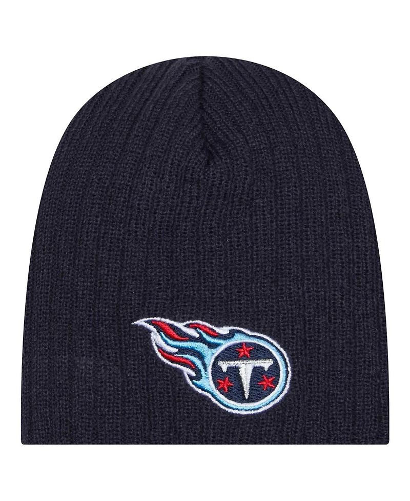 New Era Baby Boys and Girls Navy Tennessee Titans Mini Knit Hat