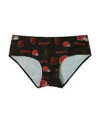 Concepts Sport Women's Brown Cleveland Browns Mosaic Allover Print Knit Panty
