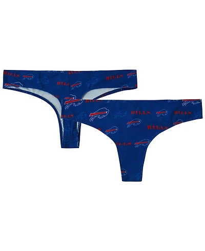 Concepts Sport Women's Royal Buffalo Bills Mosaic All Over Print Thong