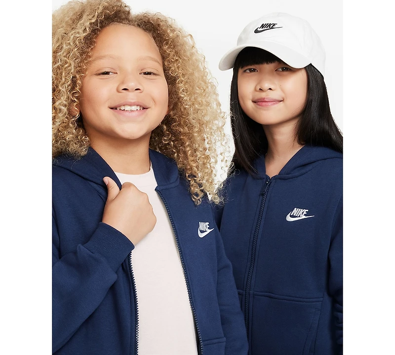 Nike Kids 7-20 Sportswear Club Fleece Full-Zip Hoodie