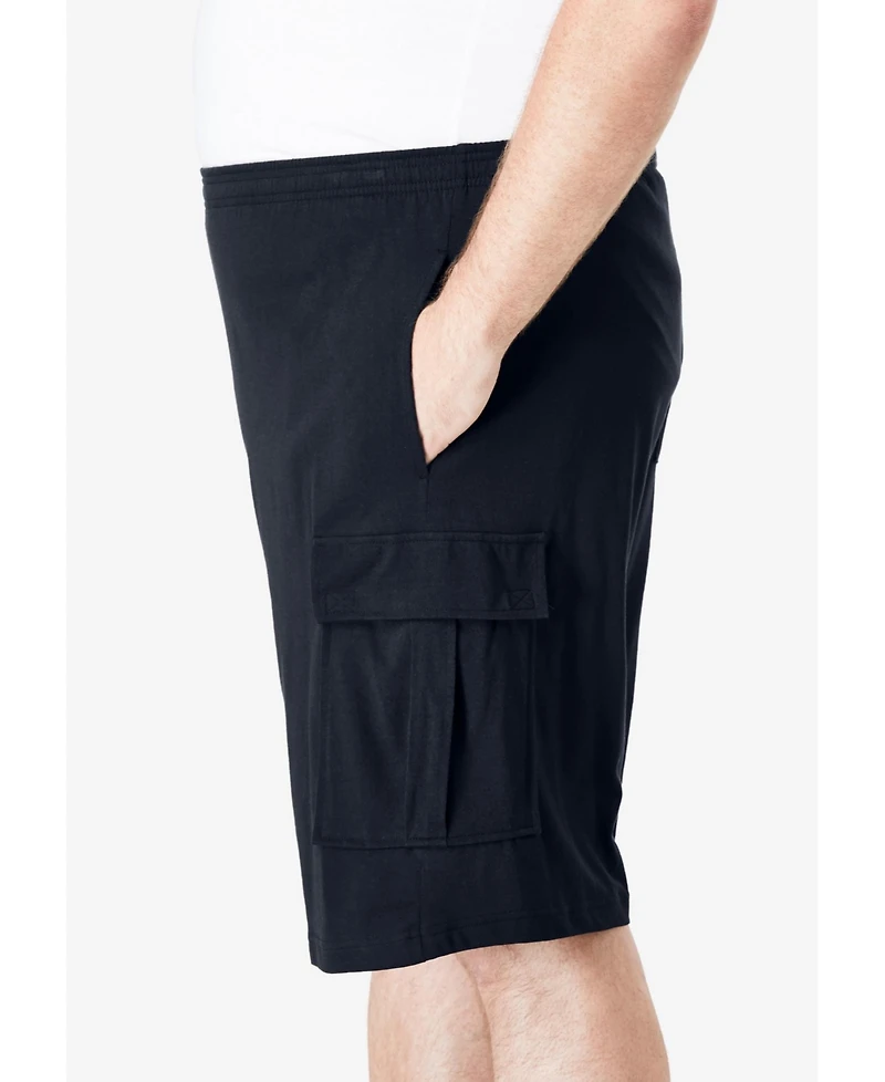 KingSize Big & Tall Lightweight Jersey Cargo Shorts