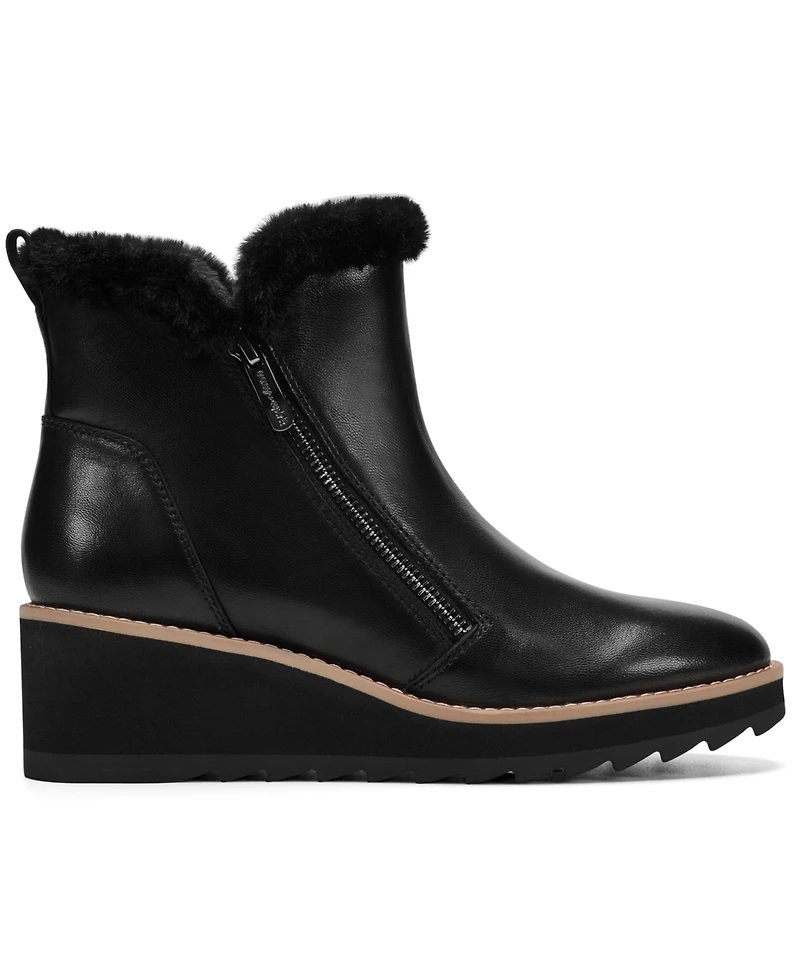 Easy Spirit Women's Jane Round Toe Wedge Booties