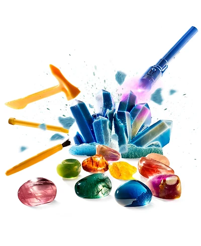 Discovery #Mindblown Glowing Gemstones Excavation Kit 4 Piece