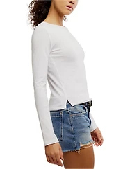 Free People Women's Nova Crewneck Long-Sleeve Top