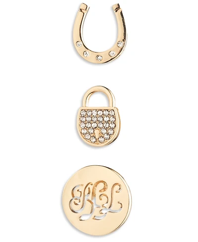 Lauren Ralph Lauren Crystal Gold-Tone 3-Piece Pin Set
