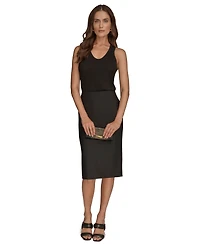 Donna Karan New York Women's Amagansett Metallic Croco Wallet