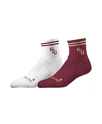 Strideline Men's and Women's Florida State Seminoles Premium Knit 2-Pack Half Calf Socks Set
