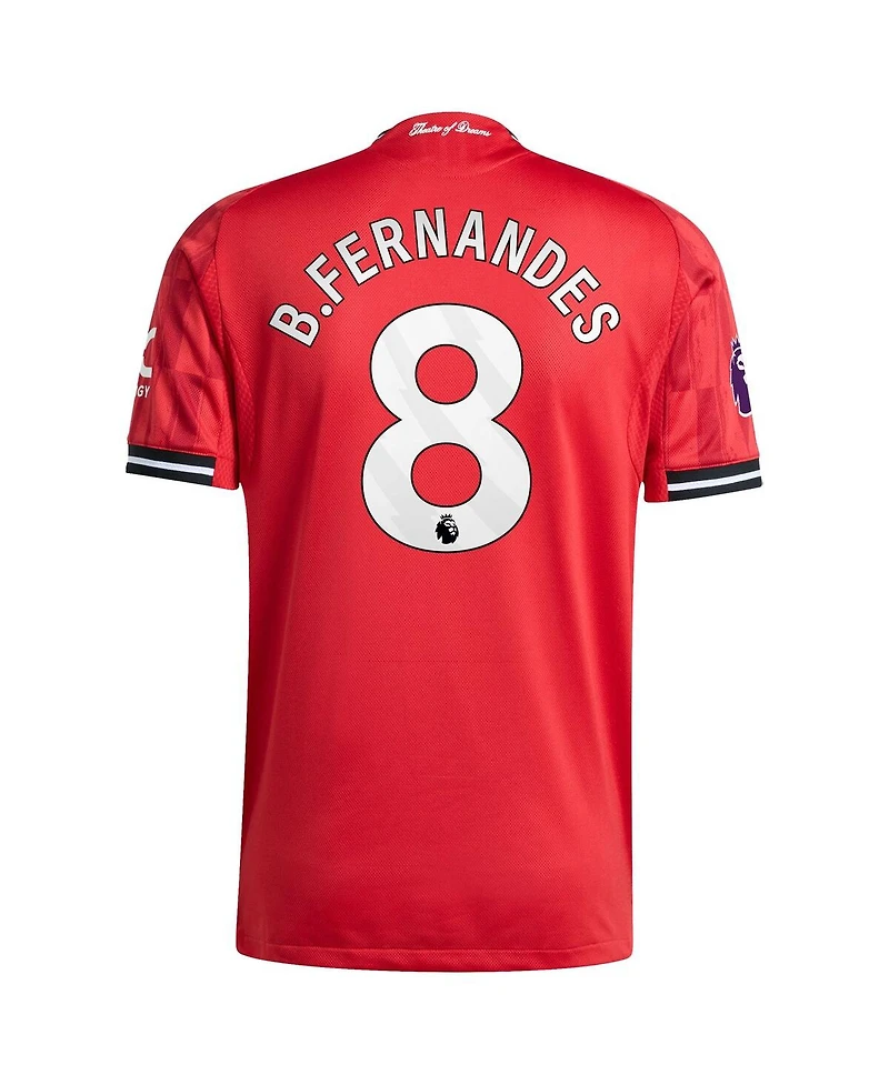Adidas Men's Bruno Fernandes Red Manchester United Home 2025/26 Authentic Player Jersey