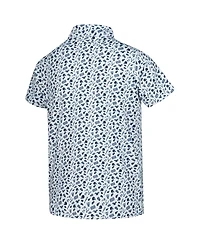 Garb Big Boys and Girls White Notre Dame Fighting Irish Tom Allover Print Performance Polo Shirt