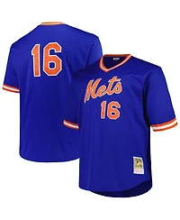 Mitchell & Ness Men's Profile Dwight Gooden Royal New York Mets Big Tall Cooperstown Collection Mesh Batting Practice Jersey