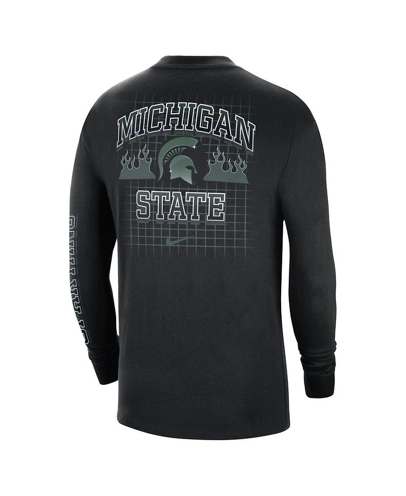 Nike Men's Black Michigan State Spartans Tour Max 90 Long Sleeve T-Shirt