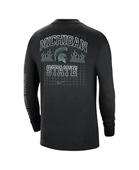 Nike Men's Black Michigan State Spartans Tour Max 90 Long Sleeve T-Shirt