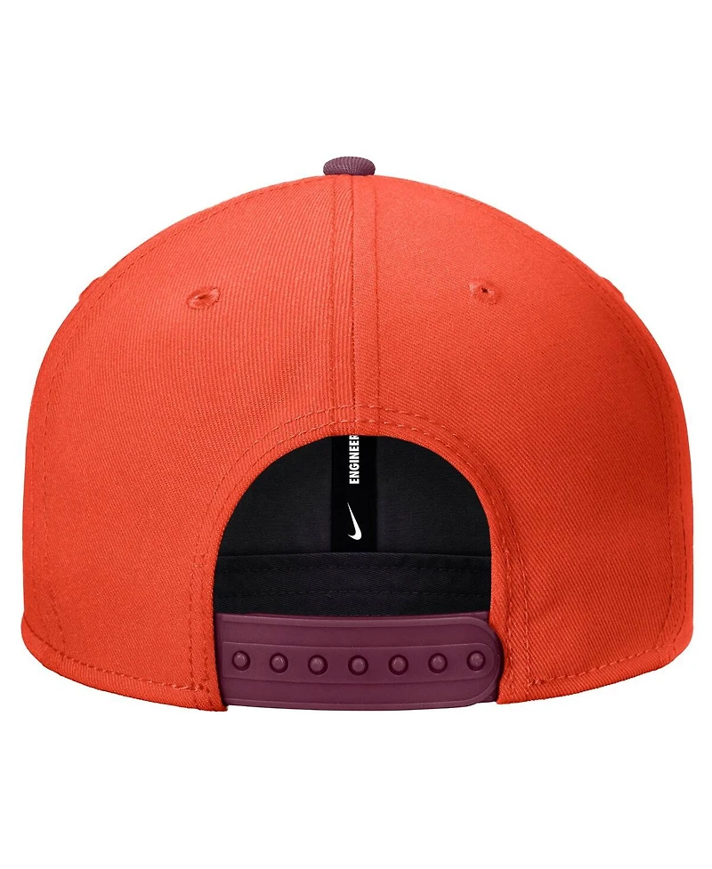 Nike Men's Orange Virginia Tech Hokies Vintage Script Pro Dri-fit Snapback Hat