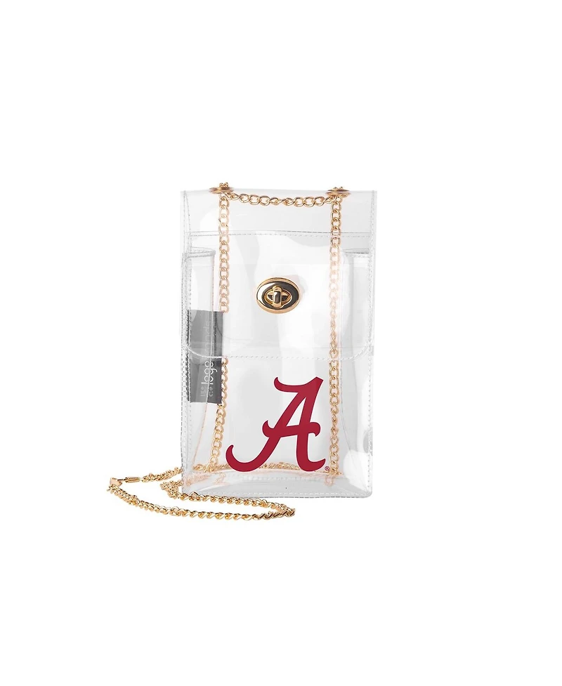 Logo Brands Alabama Crimson Tide Clear Essential Crossbody Purse
