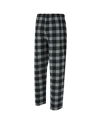 Concepts Sport Men's 2-Piece Black/Silver Las Vegas Raiders Avondale T-Shirt and Flannel Pants Set