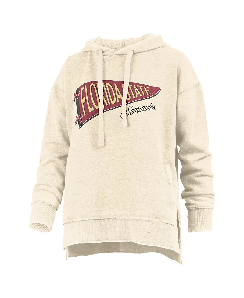Pressbox Women's Cream Florida State Seminoles Marni Pullover Hoodie