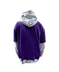 Profile Men's Purple/Heather Gray Minnesota Vikings Big Tall Twofer Pullover Hoodie