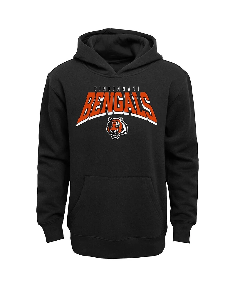 Outerstuff Toddler 2-Piece Cincinnati Bengals Dynamic Duo Fleece Pullover Hoodie and Sweatpants Set