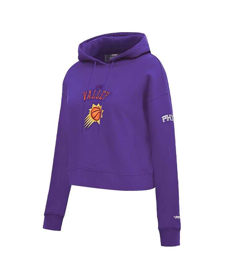 Pro Standard Women's Purple Phoenix Suns 2024/25 City Edition Cropped Pullover Hoodie