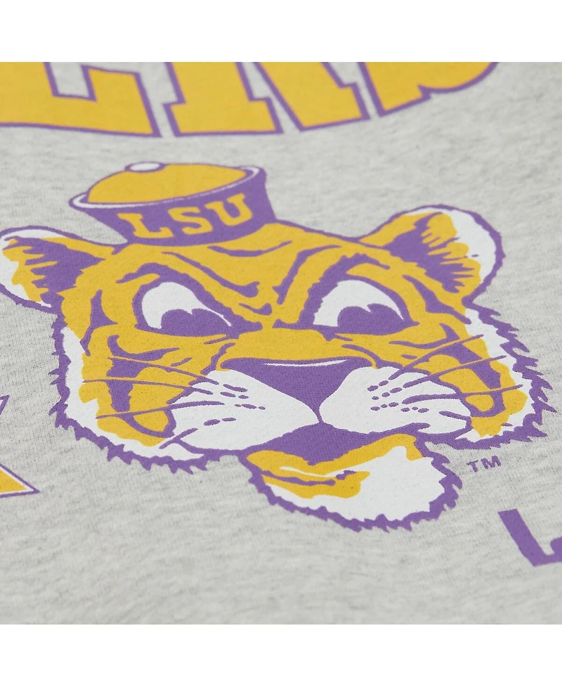 Mitchell & Ness Men's Gray Lsu Tigers All Over Print Sweatshirt