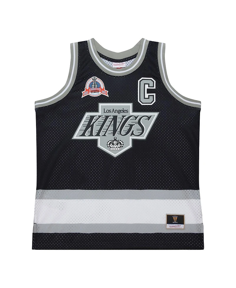 Mitchell & Ness Men's Wayne Gretzky Black Los Angeles Kings Maxed Out Fashion Basketball Jersey