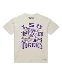 Mitchell & Ness Men's Cream Lsu Tigers Heritage Scholar T-Shirt