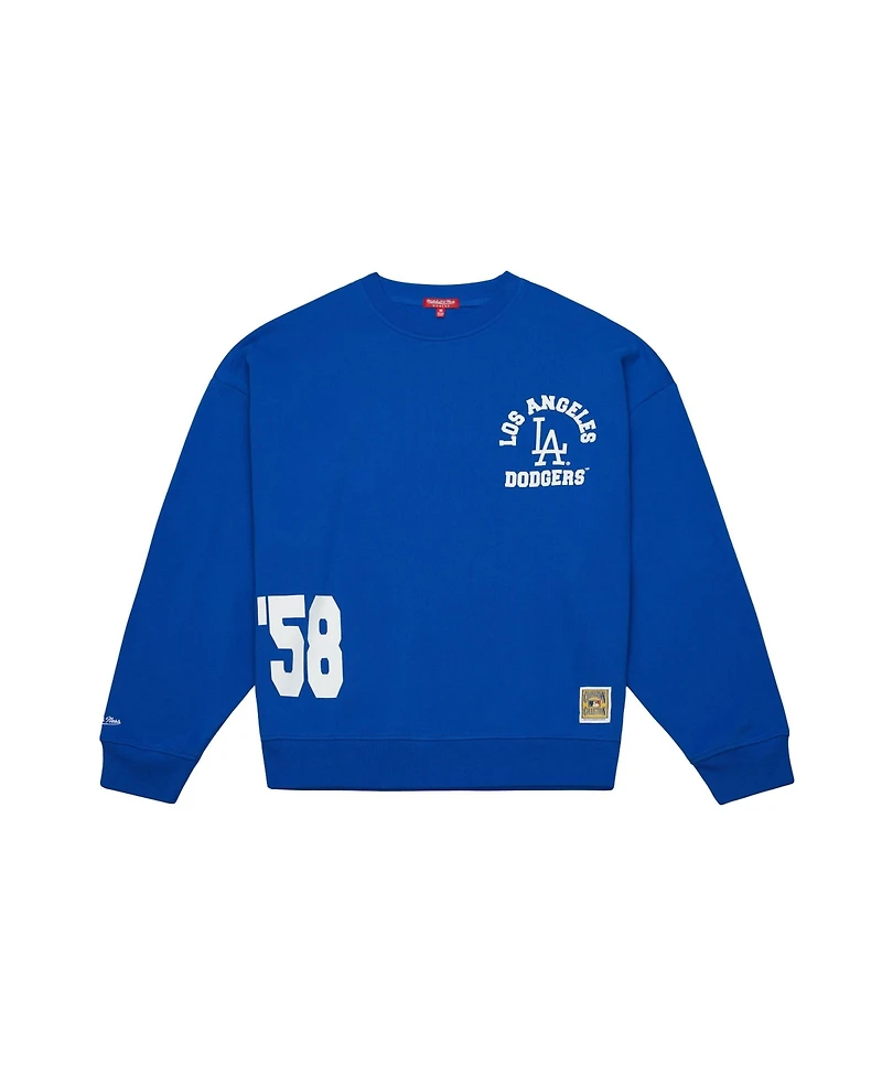 Mitchell & Ness Women's Royal Los Angeles Dodgers Cooperstown Collection Crewneck Sweatshirt