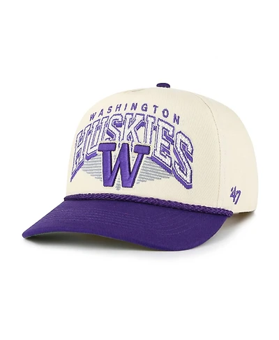 '47 Brand Men's Natural Washington Huskies Pomona Two-Tone Rope Hitch Adjustable Hat