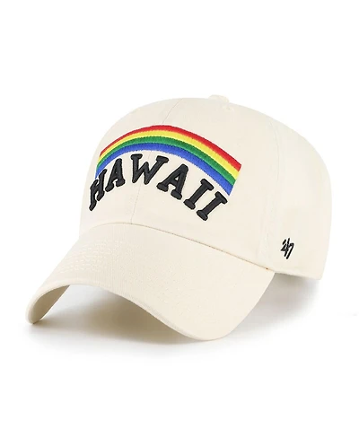 '47 Brand Men's Sand Hawaii Rainbow Warriors Vault Clean Up Adjustable Hat
