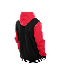New Era Men's Black Kansas City Chiefs Full-Snap Fleece Hoodie Jacket