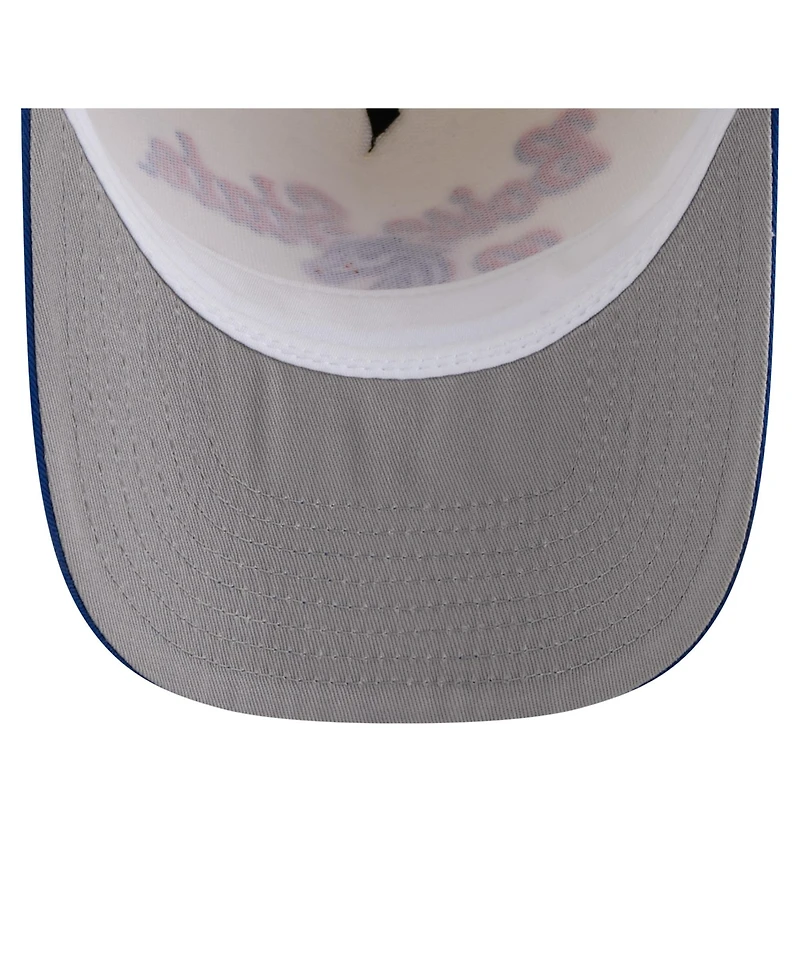 New Era Men's Cream/Royal Boise State Broncos Vintage Chainstitch 9FIFTY A-Frame Snapback Hat