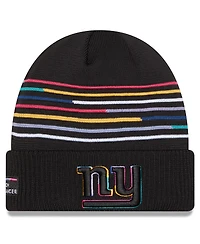 New Era Men's Black New York Giants 2025 Nfl Crucial Catch Cuffed Knit Hat