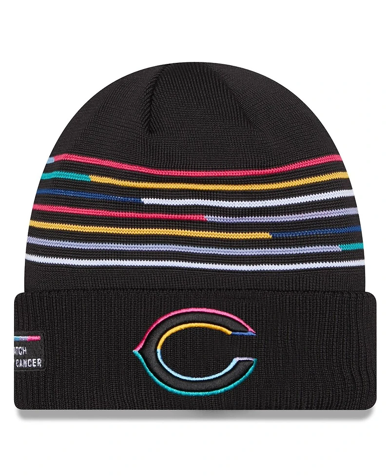 New Era Men's Black Chicago Bears 2025 Nfl Crucial Catch Cuffed Knit Hat