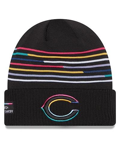 New Era Men's Black Chicago Bears 2025 Nfl Crucial Catch Cuffed Knit Hat