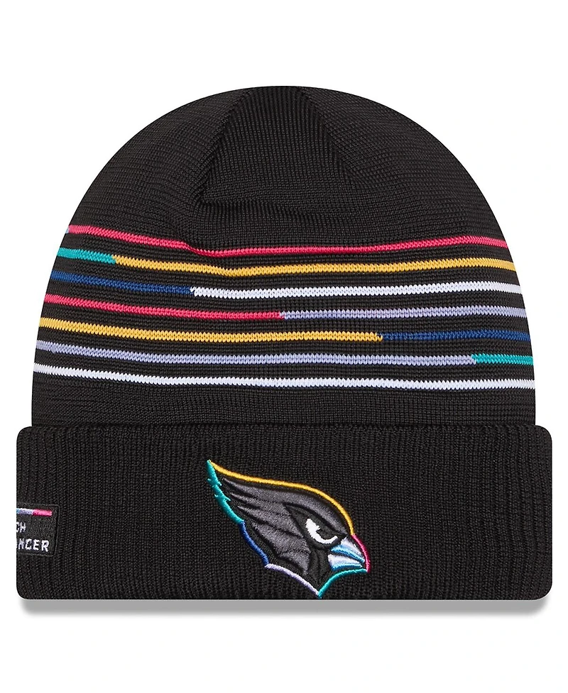 New Era Men's Black Arizona Cardinals 2025 Nfl Crucial Catch Cuffed Knit Hat