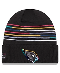 New Era Men's Black Arizona Cardinals 2025 Nfl Crucial Catch Cuffed Knit Hat